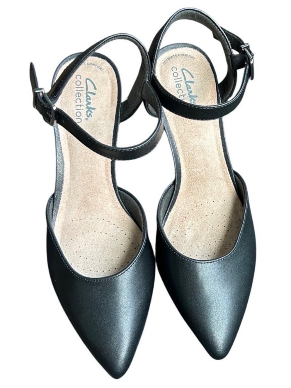 Clarks Kataleyna Cora Kitten Heel Pumps Black Size 7.5 - Picture 4 of 16